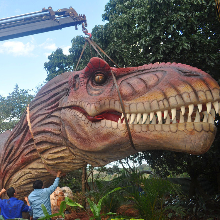 Dinosaurus dinosaurus agrestronik ing taman hiburan (4)