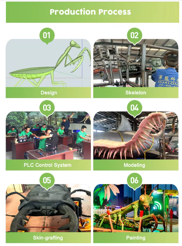 Animatronic Mantis Mantis Interactive Mantis ба обногузар (12)