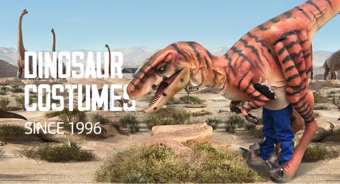 Kostum TriceratopsSut Dinosaur AnimatronikKostum Boleh Dijalani (7)